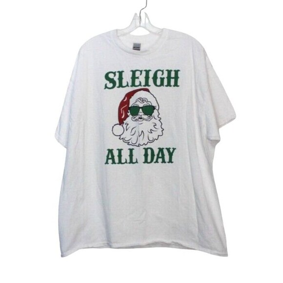 Gildan Heavyweight Cotton T Shirt Sleigh All Day Short Sleeves 2XL - Picture 1 of 5